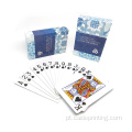 Cartões de pôquer personalizados de impressão plástica Braille cartas